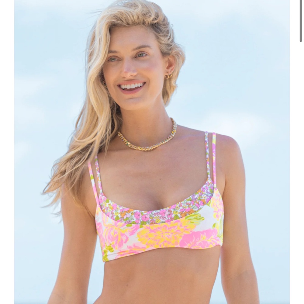 Maaji color block reversible bikini size M